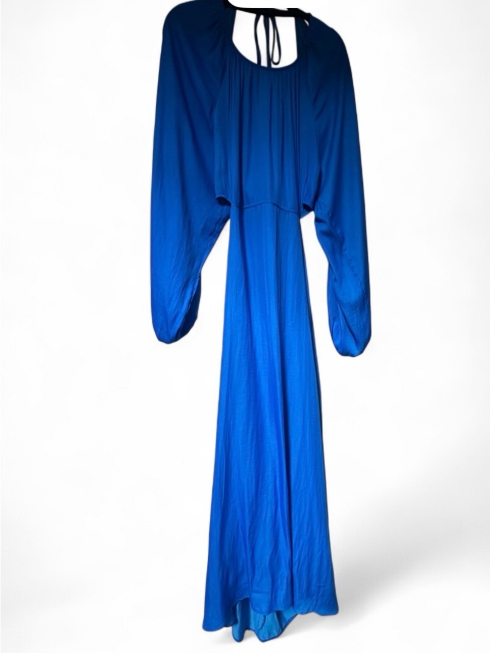 bohme Electric Blue Long Sleeve Maxi Dress